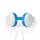 Kinder Kopfhörer weiß blau mit Lautstärke Begrenzung kabelgebunden 3,5mm