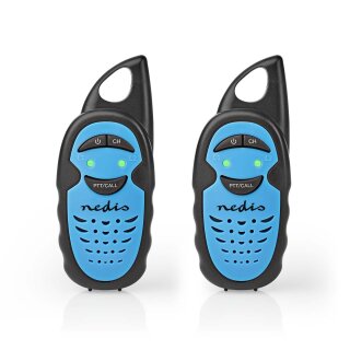 Mini Walkie-Talkie Talkies WalkieTalkie Funkgerät Funkgerät 2 Stück Set 3km Kinder blau