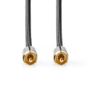 Digital Audiokabel Cinch-Stecker Chinch RCA Kabel mit Stahl Geflecht ummantelt HQ