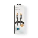 Digital Audiokabel Cinch-Stecker Chinch RCA Kabel mit Stahl Geflecht ummantelt HQ