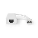 USB 2.0 Adapter | USB-A-Stecker – RJ45-Buchse | 10/100 Mbit Internet Ethernet laptop