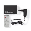 HDMI Umschalter | 2x HDMI + 1x USB-C Smartphone Eingang | 1x Ausgang Adapter Switch