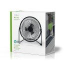 Mini-Ventilator aus Metall | 15 cm Durchmesser | USB-betrieben | Schwarz Tisch