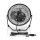 Mini-Ventilator aus Metall | 15 cm Durchmesser | USB-betrieben | Schwarz Tisch