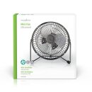 Mini-Ventilator aus Metall | 15 cm Durchmesser | USB-betrieben | Stahlgrau