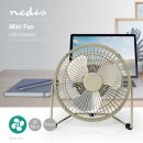 Mini-Ventilator aus Metall | 15 cm Durchmesser | USB-betrieben | Grau