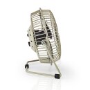 Mini-Ventilator aus Metall | 15 cm Durchmesser | USB-betrieben | Grau