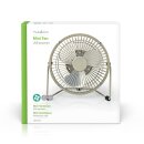 Mini-Ventilator aus Metall | 15 cm Durchmesser | USB-betrieben | Grau