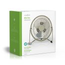 Mini-Ventilator aus Metall | 15 cm Durchmesser | USB-betrieben | Grau