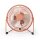 Mini-Ventilator aus Metall | 15 cm Durchmesser | USB-betrieben | Retro-Rosa