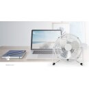 Mini-Ventilator aus Metall | 15 cm Durchmesser | USB-betrieben | Weiß