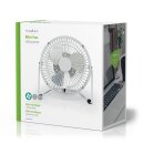 Mini-Ventilator aus Metall | 15 cm Durchmesser | USB-betrieben | Weiß