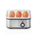 Kleiner Edelstahl Eierkocher klein Design 3 Eier silber Egg Boiler Kocher Ei