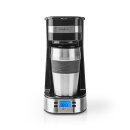 1-Tassen-Kaffeemaschine mit Timer Edelstahl silber +...