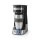 1-Tassen-Kaffeemaschine mit Timer Edelstahl silber + schwarz Thermosbecher Thermoskanne