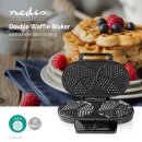 2 x Mini Herz-Form Waffeln Waffeleisen doppelt 2-fach 2...