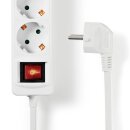 5-fach Schuko Steckdosenleiste + 2x USB Ports mit Ein / Aus Schalter