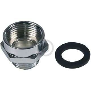 Schläfer Reduzierstück 3/4" Auf M22x1 - Verchromter Messing Adapter | Für Brauseschläuche