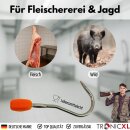 2 Stück Profi Ziehhaken Kunststoffgriff Fleischhaken Fleischerhaken Metzgerei Wild Berghilfe Jäger