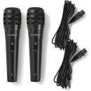 Set 2 Stück XLR Mikrofon dynamisch + 2 x Kabel...