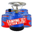 ECO Gaskocher Campingkocher Gas Camping Butangasbrenner 1 Kocher + 4x Gas