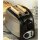 Toaster mit Brötchenaufsatz Edelstahl Schwarz Auftau und Aufback Funktion