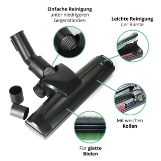 Staubsauger Tierhaar Düse Set Bürste für Kärcher Siemens Bosch Miele 35mm 32mm 