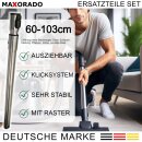 Bodendüse mit Rollen + Rohr + Fussel Düse + Möbelpinsel Ersatzteile Set kompatibel mit Miele