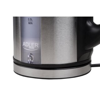 Groer Wasserkocher Edelstahl - 1,7 l Liter - 2000W - Edelstahlkessel Auto-off & Trockenlaufschutz