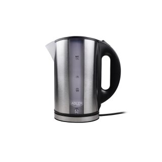 Groer Wasserkocher Edelstahl - 1,7 l Liter - 2000W - Edelstahlkessel Auto-off & Trockenlaufschutz