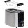 Edelstahl 1,7l Wasserkocher + Toaster mit Brötchen-aufsatz Set