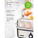 Design Eierkocher für 3 Eier mit Messbecher Mini Edelstahl silber