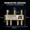 4K CATV SAT SPLITTER Kabelfernsehen zb für Vodafone PYUR Primacom TV Verteiler