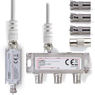 3-Fach Antennenverteiler mit LTE Filter Störfilter Entstörfilter Verteiler Weiche Splitter