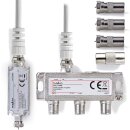 3-Fach Antennenverteiler mit LTE Filter Störfilter...