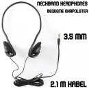 Sport Kopfhörer Nackenbügel 3,5mm kabelgebunden mit Kabel Handy Smartphone