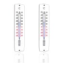 2 Stück Wandthermometer Innen Außen...