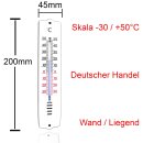 2 Stück Wandthermometer Innen Außen...