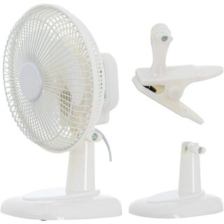 30W 230V Mini Ventilator mit Clip Standfuß Tischventilator Netzstecker Lüfter klein