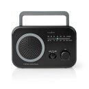 UKW FM AM Radio Tischradio mobil tragbar analog Retro Vintage Design schwarz