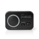 UKW FM AM Radio Tischradio mobil tragbar analog Retro Vintage Design schwarz