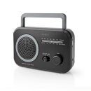 UKW FM AM Radio Tischradio mobil tragbar analog Retro Vintage Design schwarz