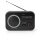 UKW FM AM Radio Tischradio mobil tragbar analog Retro Vintage Design schwarz