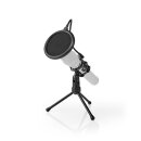 Profi Mikrofon Tisch Stativ mit Pop-Filter Halterung...