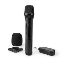 Wireless-Mikrofon-Set 6,35mm Klinke Funk Microphone DJ...