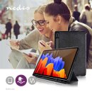 Tablet Folio Case Samsung | Benutzt für: Samsung | Galaxy Tab S7+ | Automatische Weckfunktion | Grau / Schwarz | PC / TPU