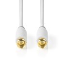 1m F-Stecker Kabel 24k vergoldet Highend TV kabel HD 3D...