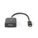 Adapter USB 3.2 Gen 1 Typ-C Stecker | VGA Buchse Display Monitor Kabel