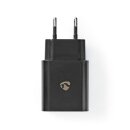 3A Schnell Ladegerät USB-C schwarz Netzstecker Netzteil Ladegerät Smartphone Tablet