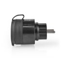 Smartlife Smart Stecker | WLAN | IP44 | 3680 W | Schutzkontakt / Typ F (CEE 7/7) | -20 - 50 °C | Android™ / IOS | Schwarz